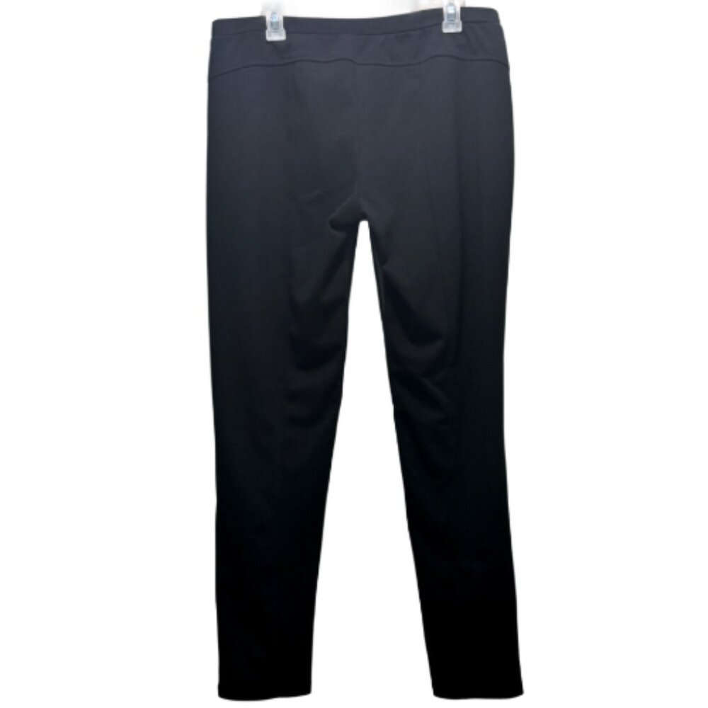 Women Black Faux Leather Pants Size LP - Picture 2 of 4